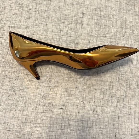 NIB Saint Laurent Kiki pumps in Egypt gold - Picture 2 of 7